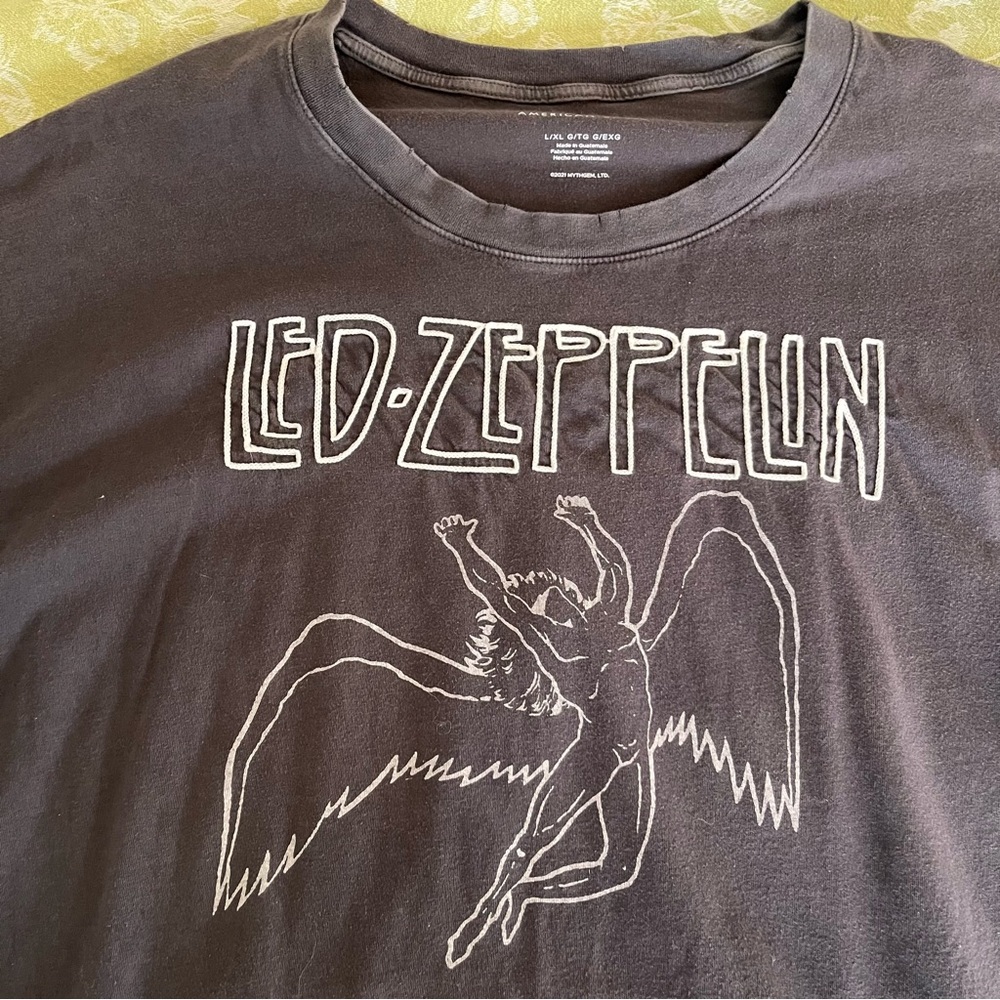 American Eagle Outfitters Dark Gray Led Zeppelin Tee - Picture 2 of 3